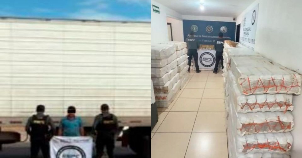 Aseguran más de tres toneladas de metanfetamina ocultas en alimento para ganado en Sonora