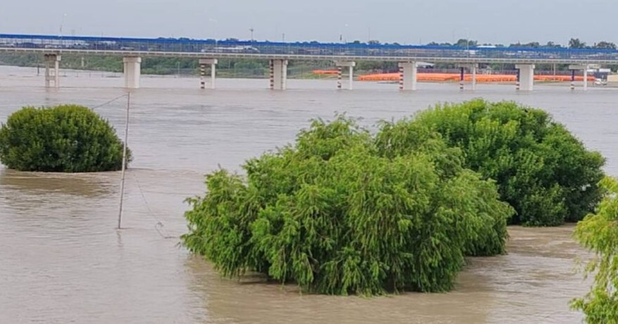 Crecida del río Bravo comienza a ceder y recupera niveles de las presas internacionales