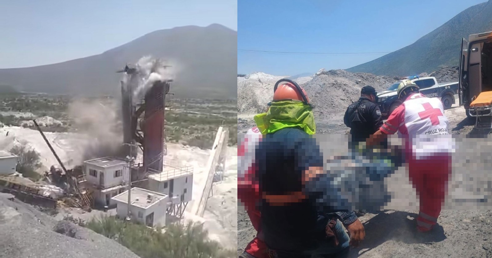 Muere trabajador al caer de 30 metros de altura en Castaños 