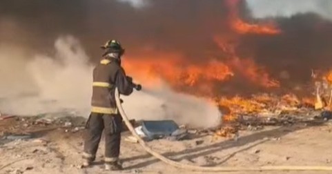 Se incendia basurero municipal de Zaragoza