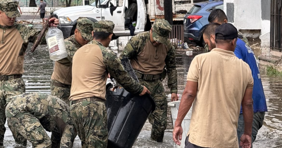 Marina activa Plan de Auxilio por intensas lluvias en Sinaloa