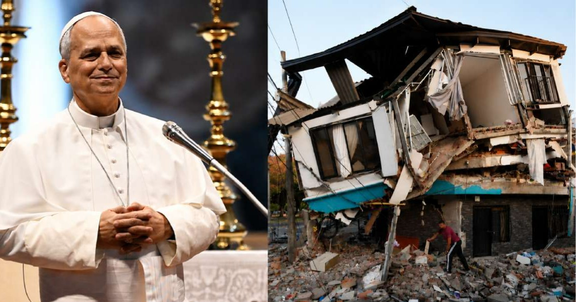 Papa León XIV expresa su pésame a los afectados por el sismo en Colombia 