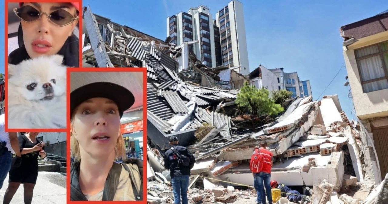 Laura Flores, Ninel Conde y otros famosos viven momentos de angustia por sismo en Colombia