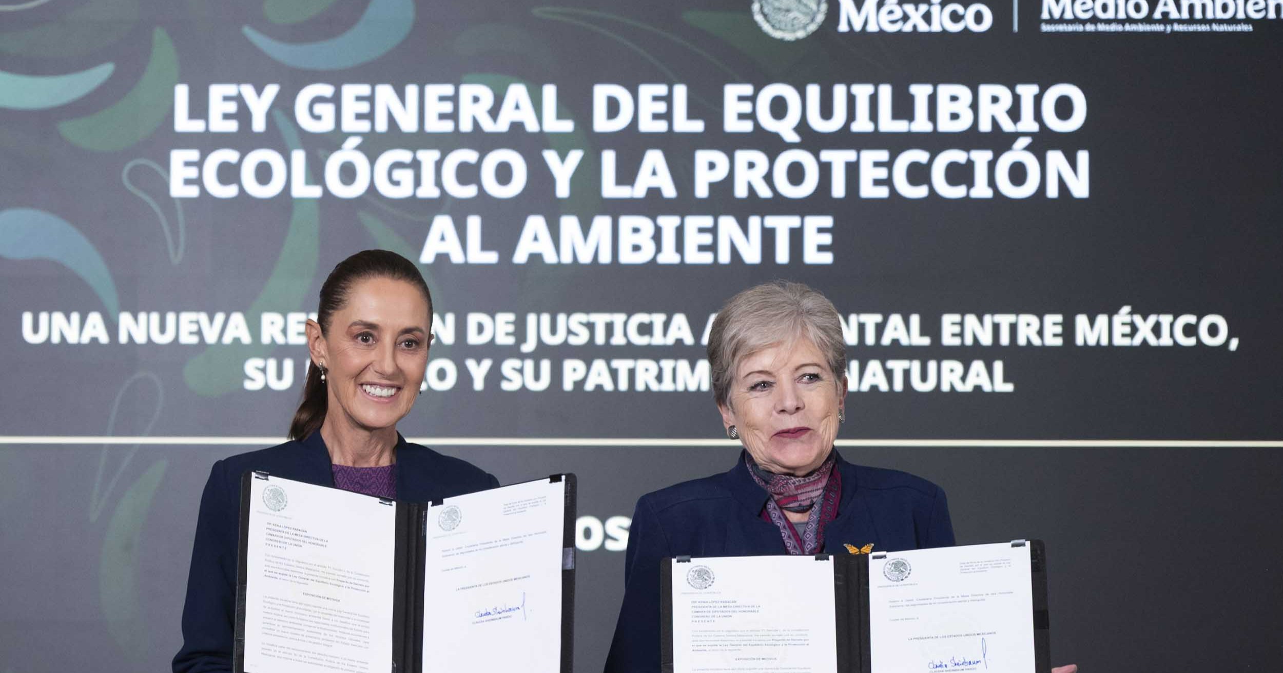 Presidenta Sheinbaum presenta nueva ley de protección ambiental