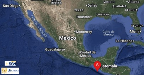 Servicio Sismológico Nacional informa sobre sismo de 4.8 al sur del país