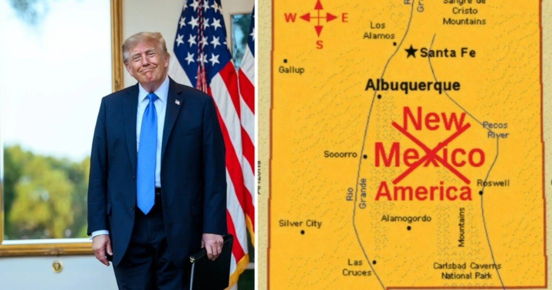 Trump sugiere cambiar nombre de Nuevo México por ‘Nueva América’