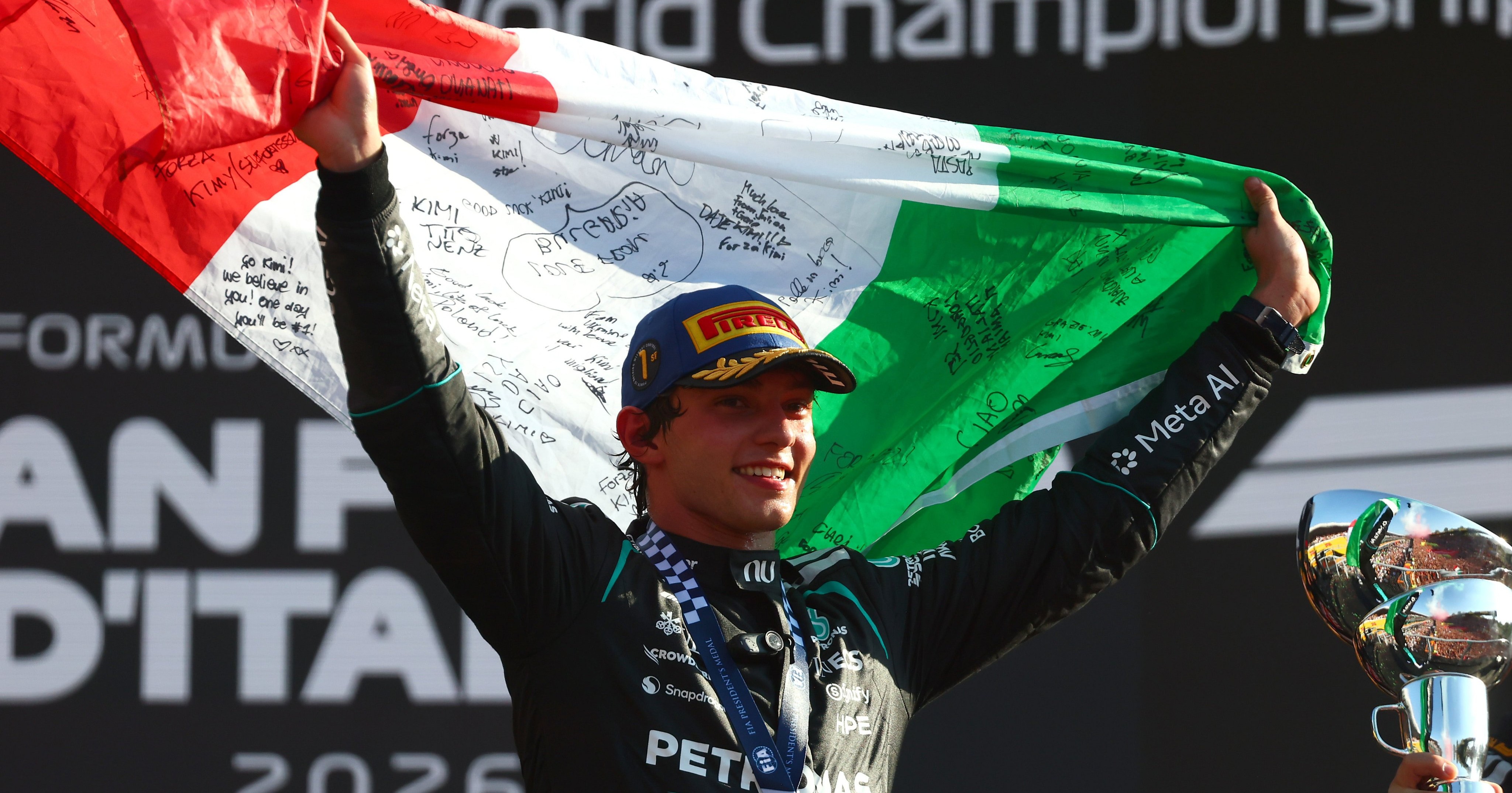 ¡Remontada histórica!; Kimi Antonelli conquista el GP de Italia y consagra su liderato en la F1