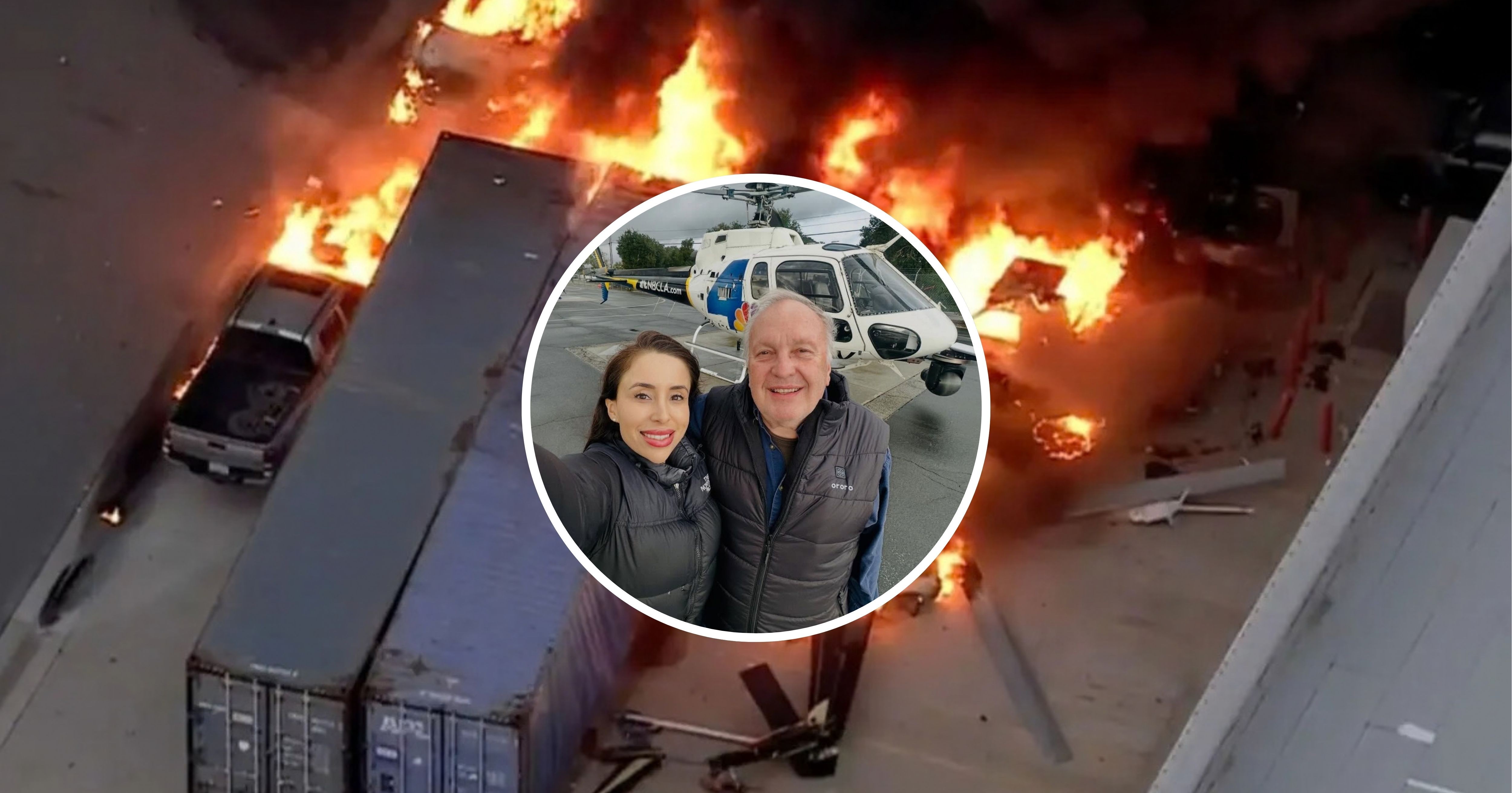 Helicóptero de NBC se estrella en Los Ángeles mientras cubría accidente de autobús