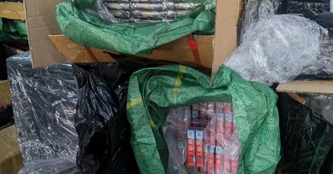 Aseguran más de dos millones de cigarros apócrifos en el AICM