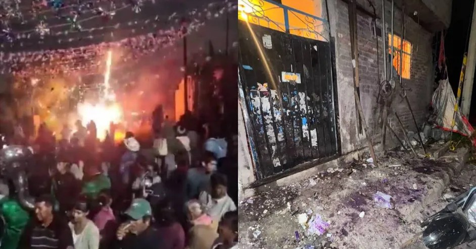 Explosión de pirotecnia en fiestas patronales de San Jerónimo deja 12 heridos