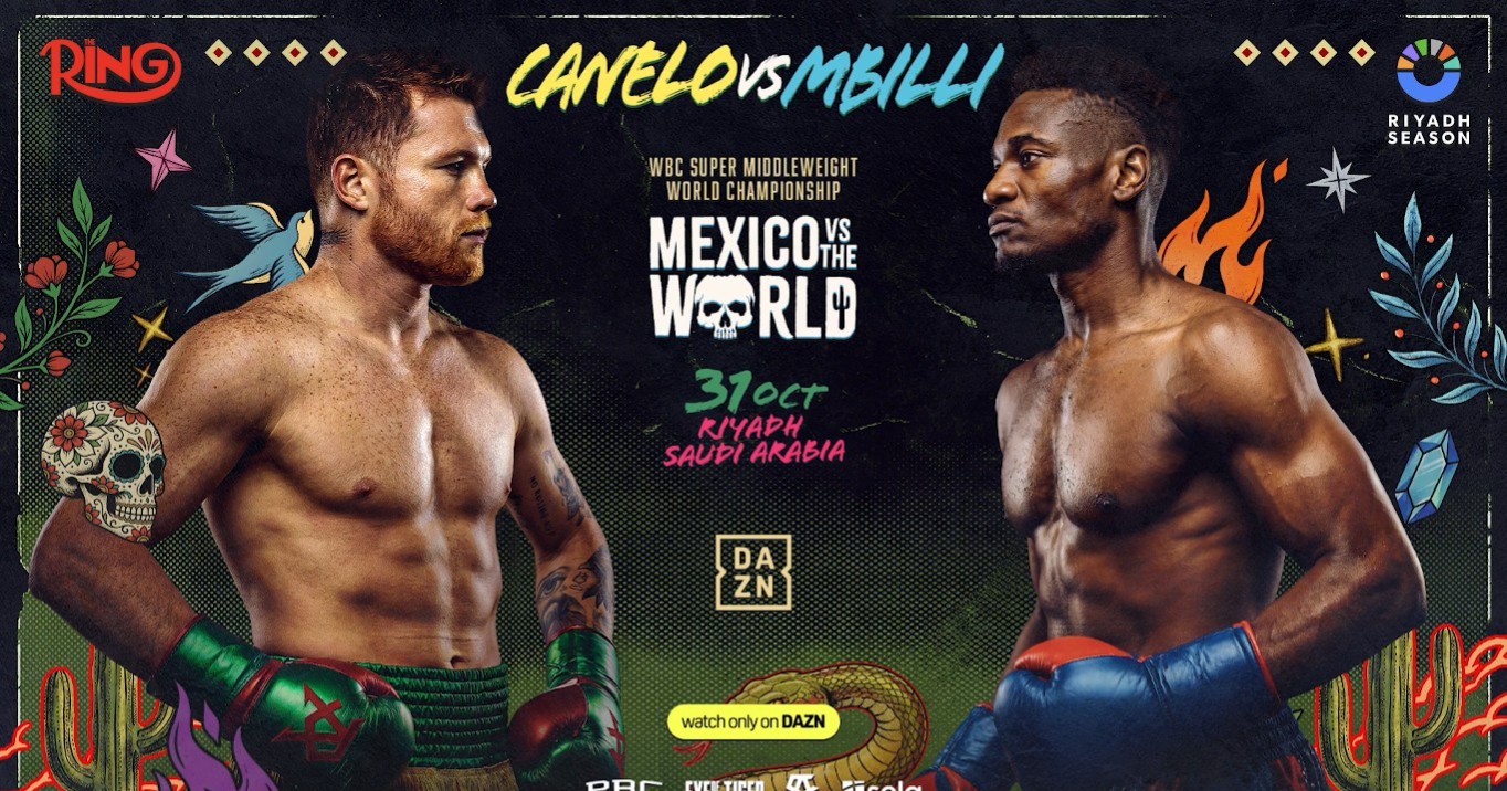 Sede y horario confirmados para el choque entre Saúl 'Canelo' Álvarez y Christian Mbilli