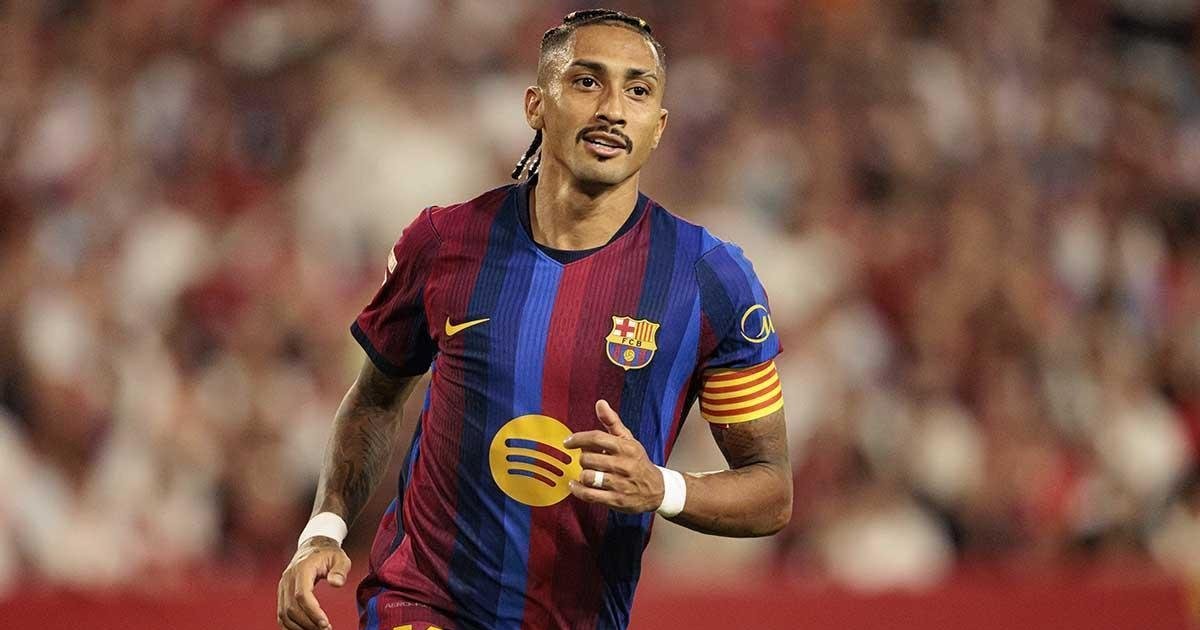 Descartan lesión de Raphinha, estará disponible para los próximos juegos del FC Barcelona 