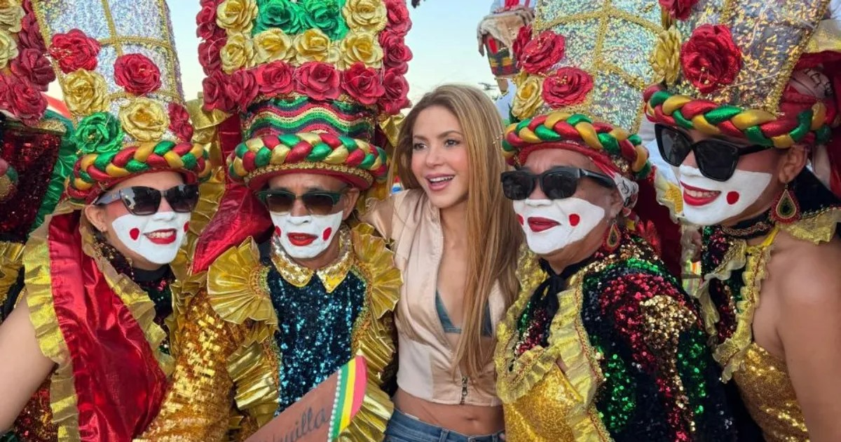 Conquista Shakira Madrid al llevar las tradiciones del Carnaval de Barranquilla