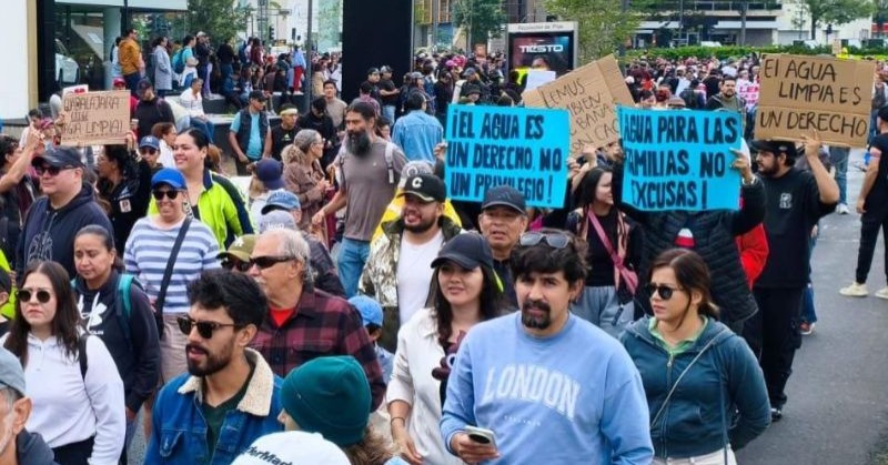 Se registran enfrentamientos durante protesta por calidad del agua en Guadalajara