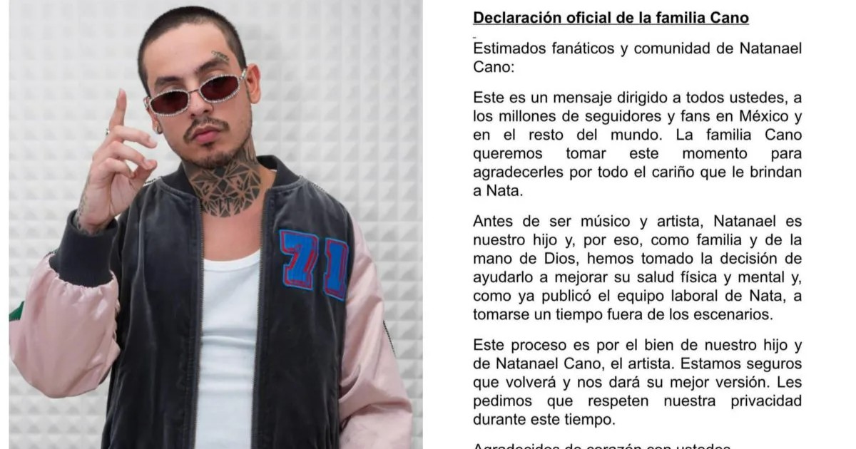 Natanael Cano se alejará de los escenarios por motivos de salud, confirma su familia