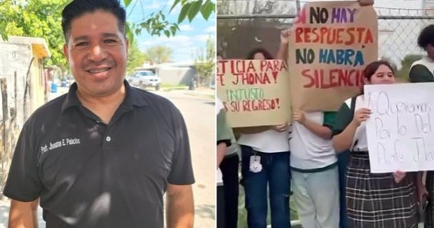 Alumnos y padres de familia protestan por despido de maestro en Telebachillerato de Nava