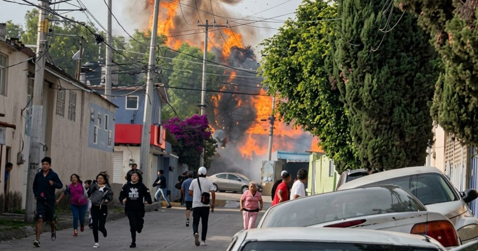 Fuerte explosión de gas desata el pánico en el Estado de México