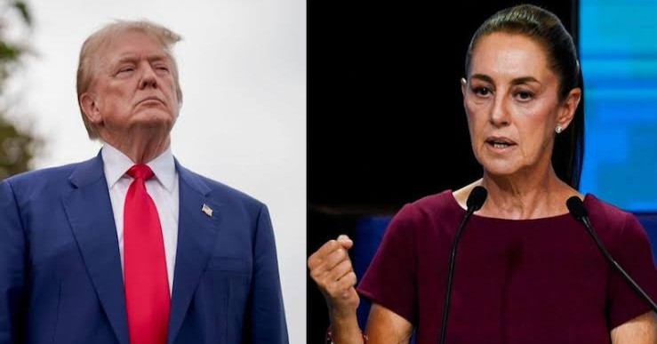 Elogia Trump a la presidenta Claudia Sheinbaum durante un mitin en Arizona