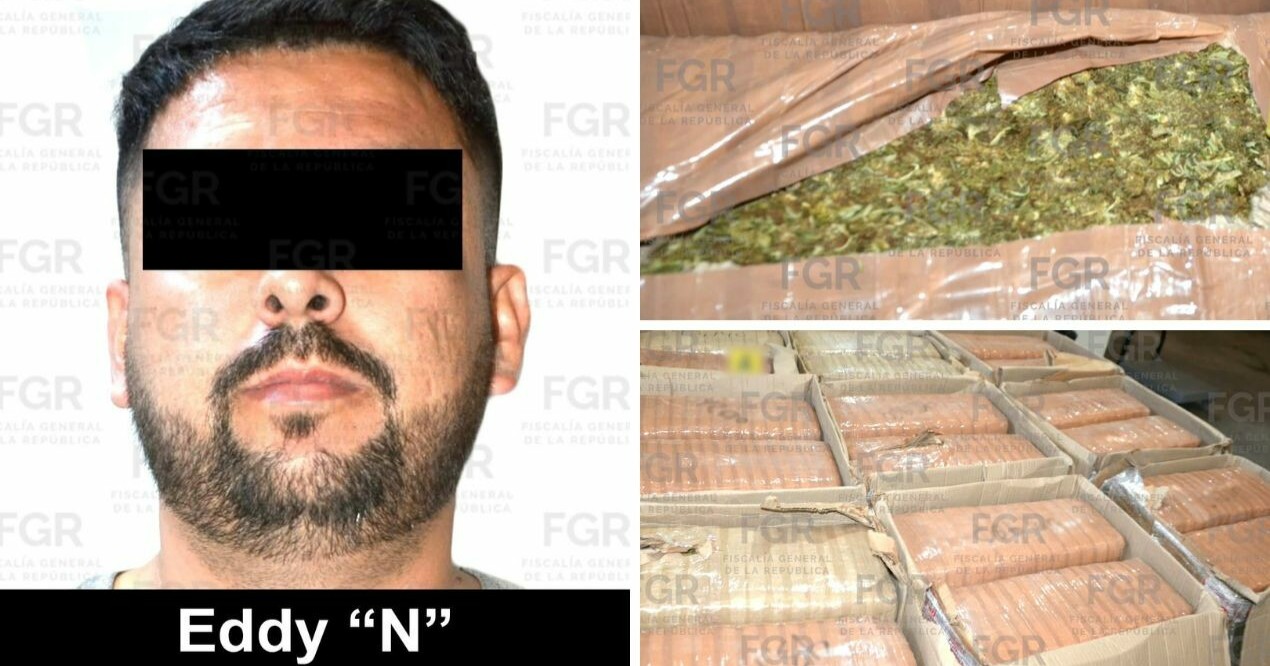 De salvarse de volcadura a ser detenido; hombre es sorprendido con 440 kilos de marihuana