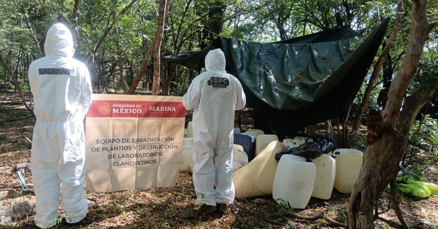 Inhabilitan laboratorio clandestino de metanfetamina en Culiacán