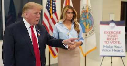 Emite Trump su voto anticipado de cara a las elecciones de medio mandato
