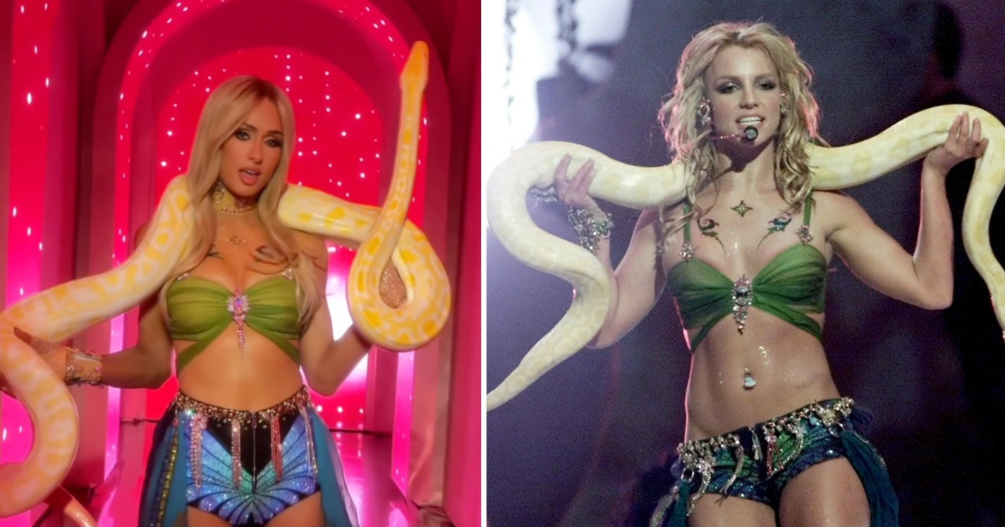 Paris Hilton homenajea a Britney Spears con icónico disfraz de Halloween