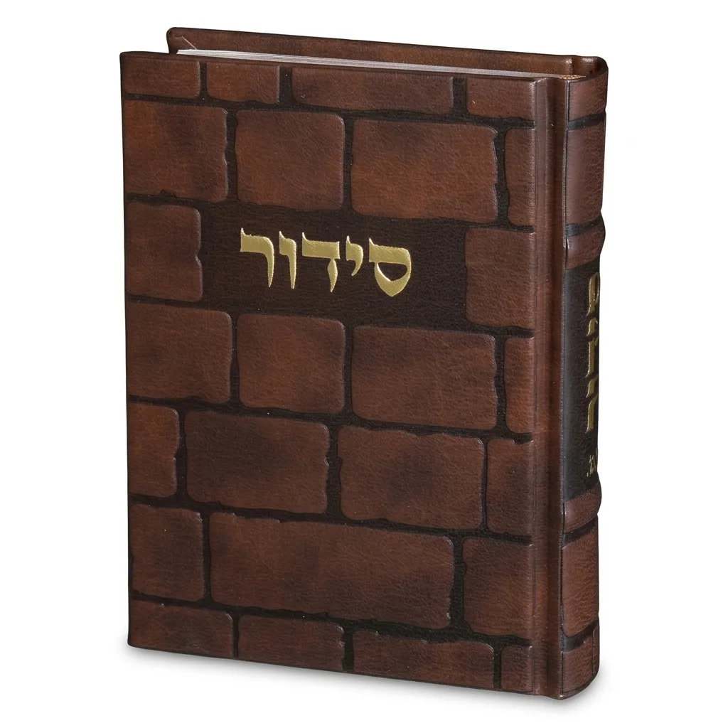 סידור "כתר התפילה" כריכה מהודרת דמוי עור 17.5x12 ס"מ