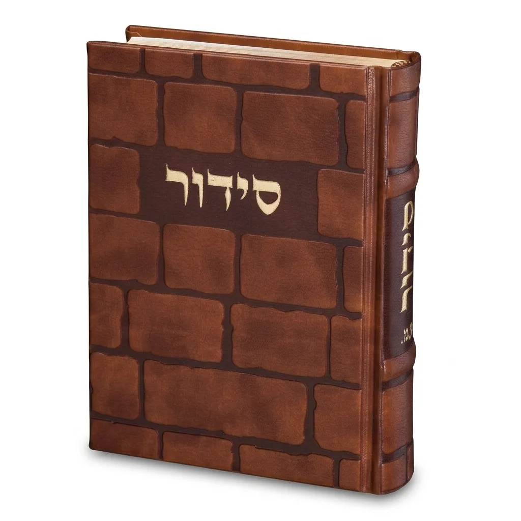 סידור "כתר התפילה" כריכה מהודרת דמוי עור 17.5x12 ס"מ