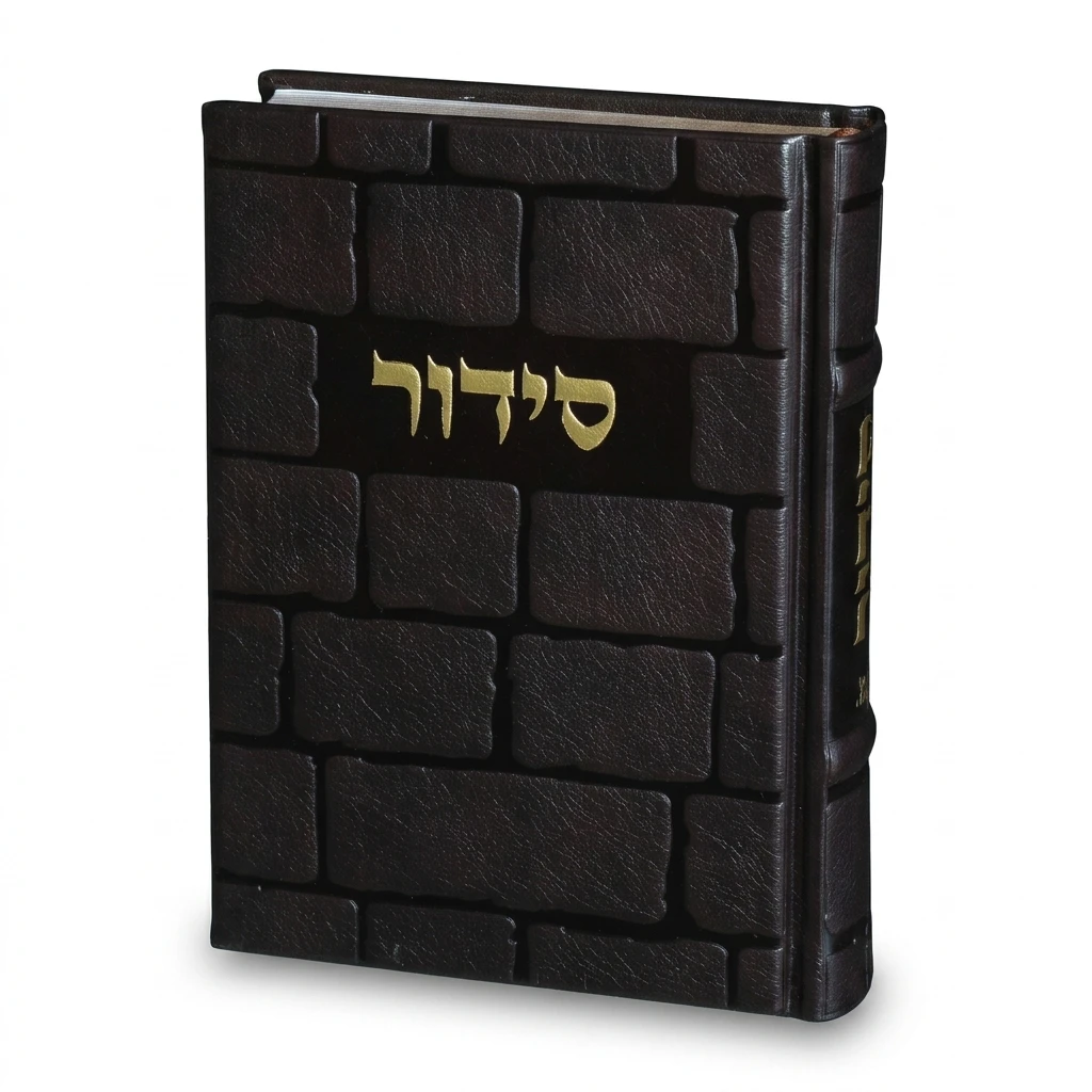 סידור "כתר התפילה" כריכה מהודרת דמוי עור 17.5x12 ס"מ