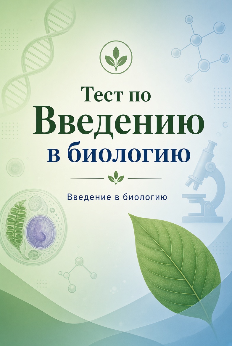 Тест по Введению в биологию