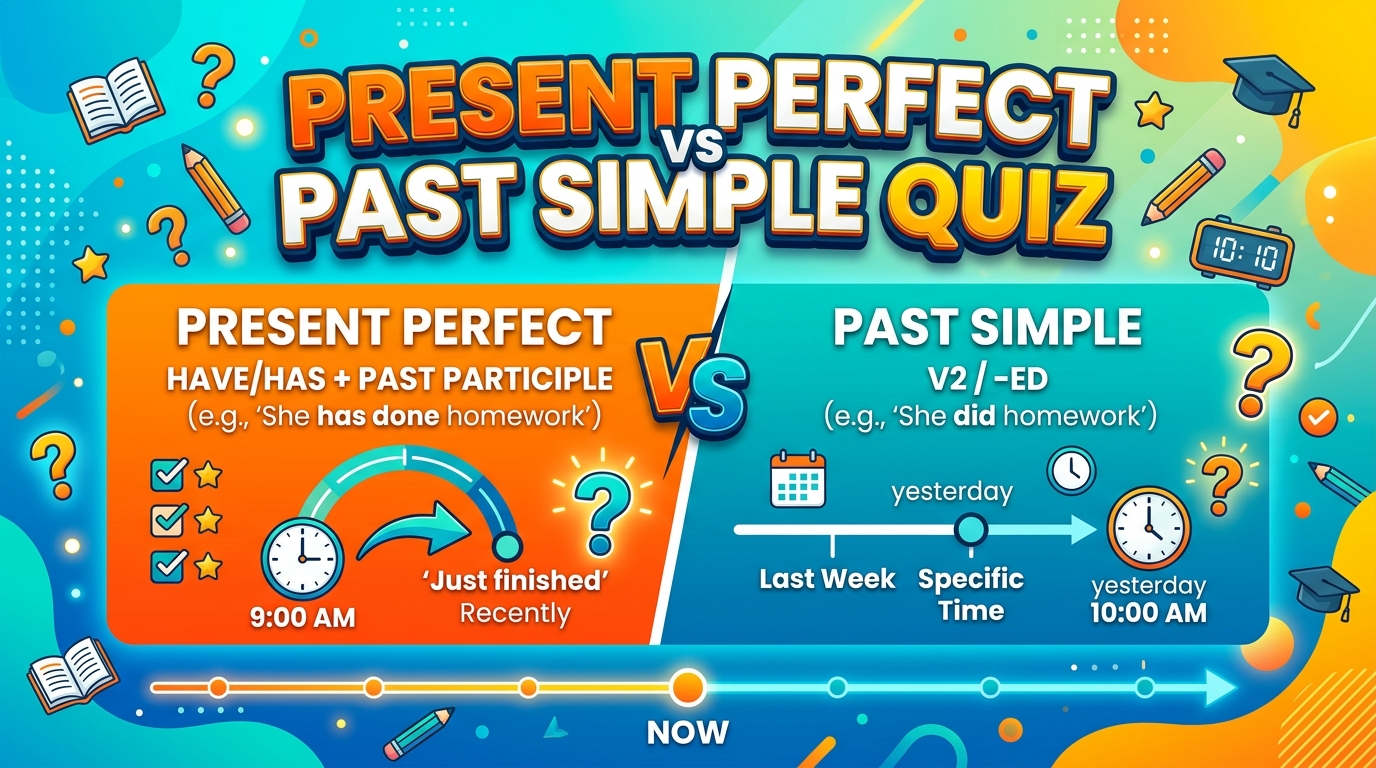 Present Perfect vs Past Simple Quiz