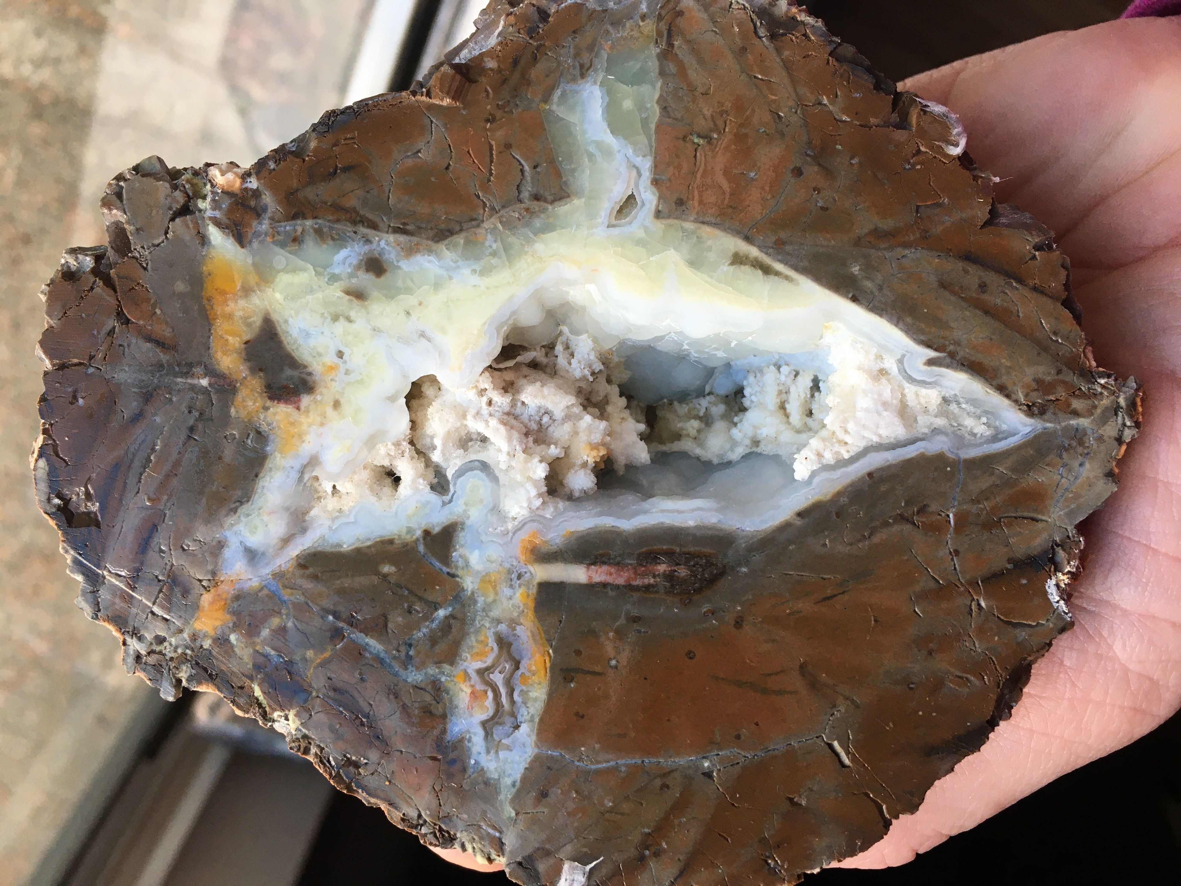 Geode from Polka Dot Agate Mine, OR