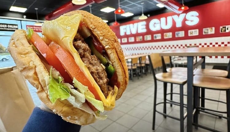 Five Guys Known for its fresh, quality ingredients and customization options