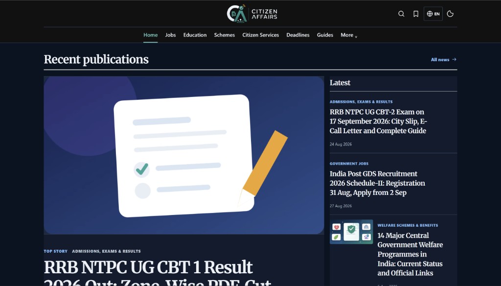 Citizen Affairs homepage