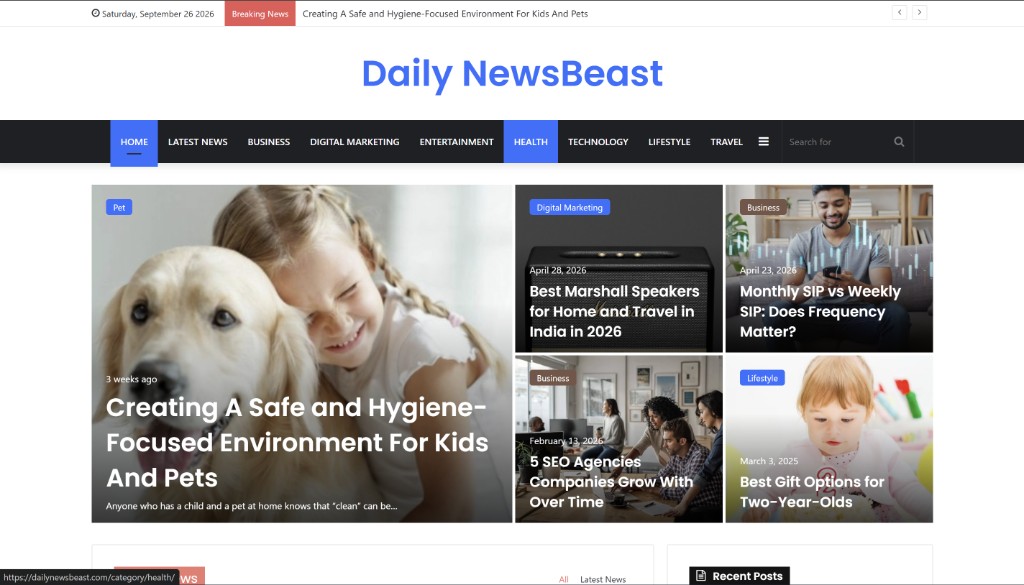 Daily NewsBeast homepage