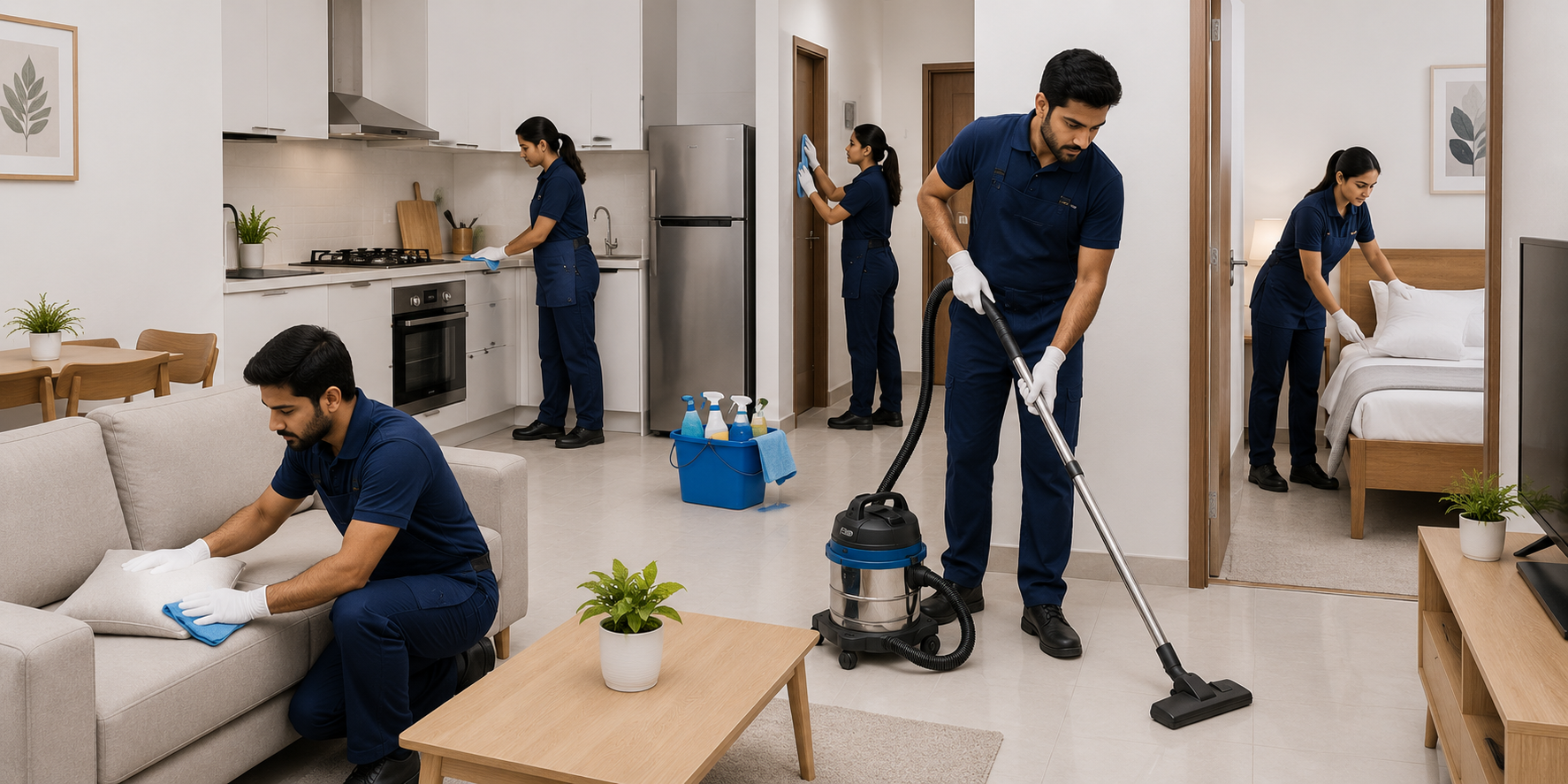 Unfurnished apartment-House deep cleaning