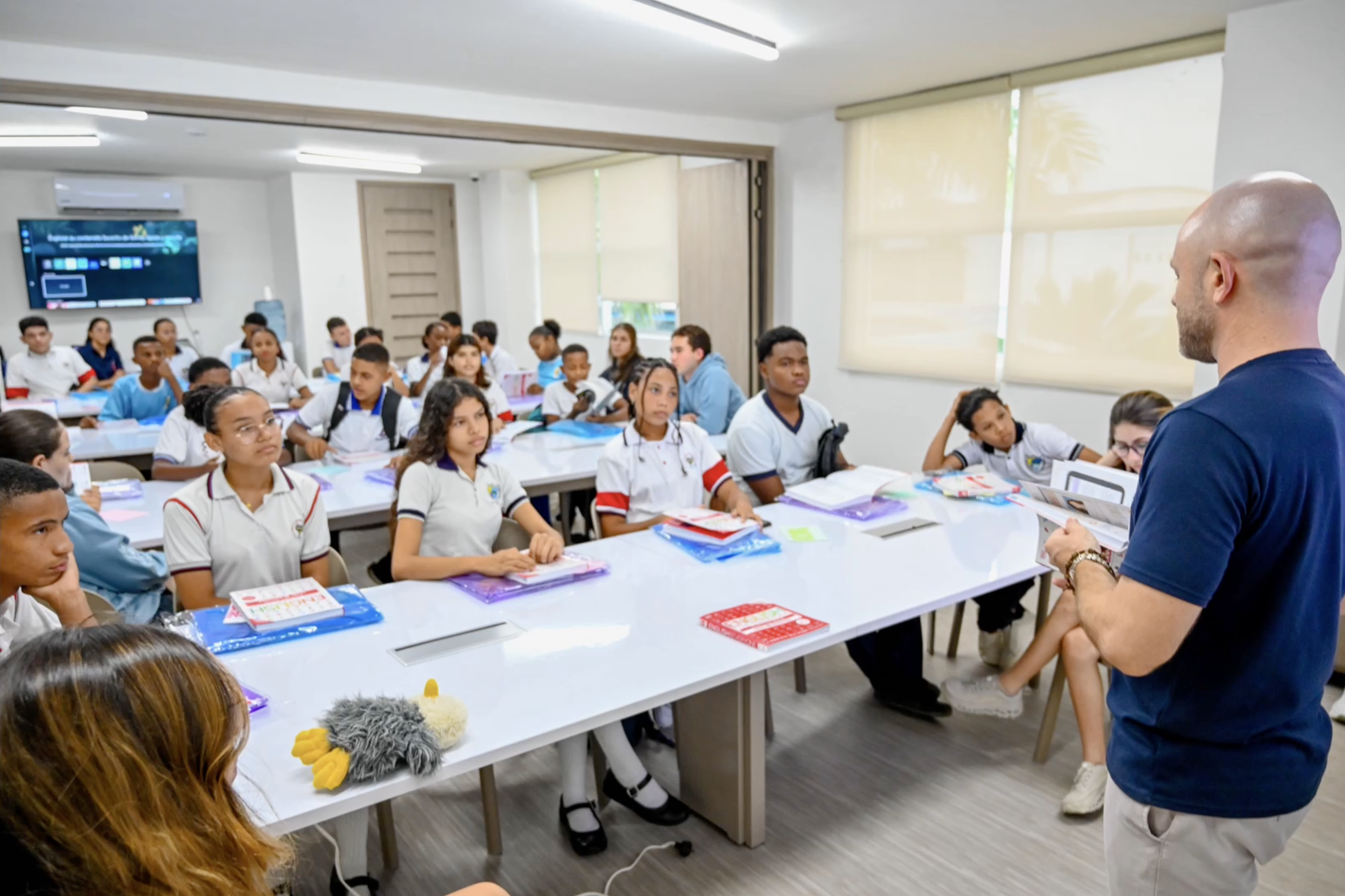 Classroom workshop in session