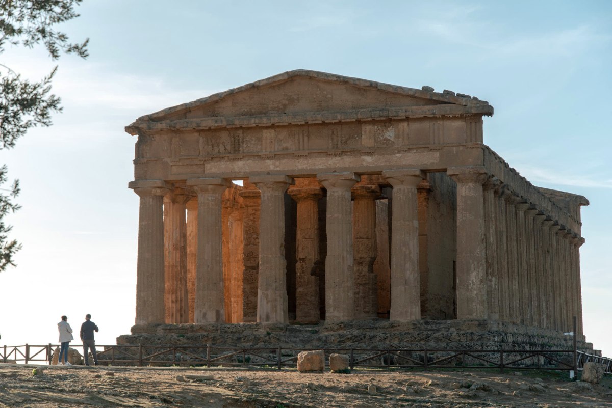 Temple of Concordia with Fallen Icarus