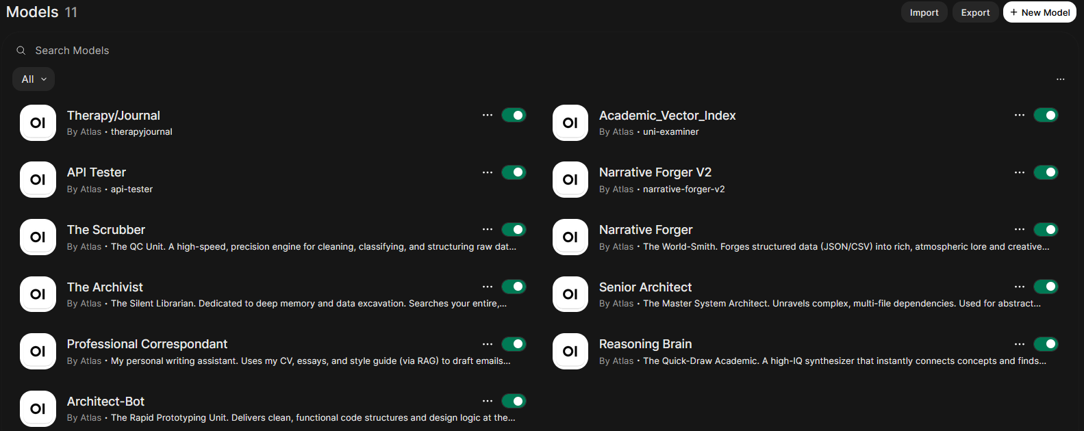 11 specialised workbots
