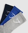 Navy/Athletic Blue/Light Grey Marl