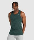 Dark Green Print