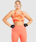 Orange Camo Print