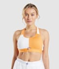 Apricot Orange/White