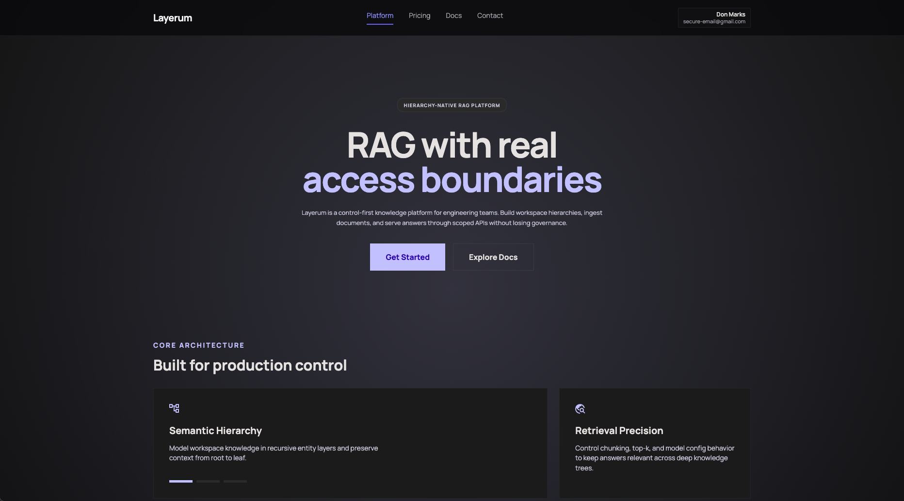 Layerum - AI Data Ingestion & RAG Infrastructure Platform