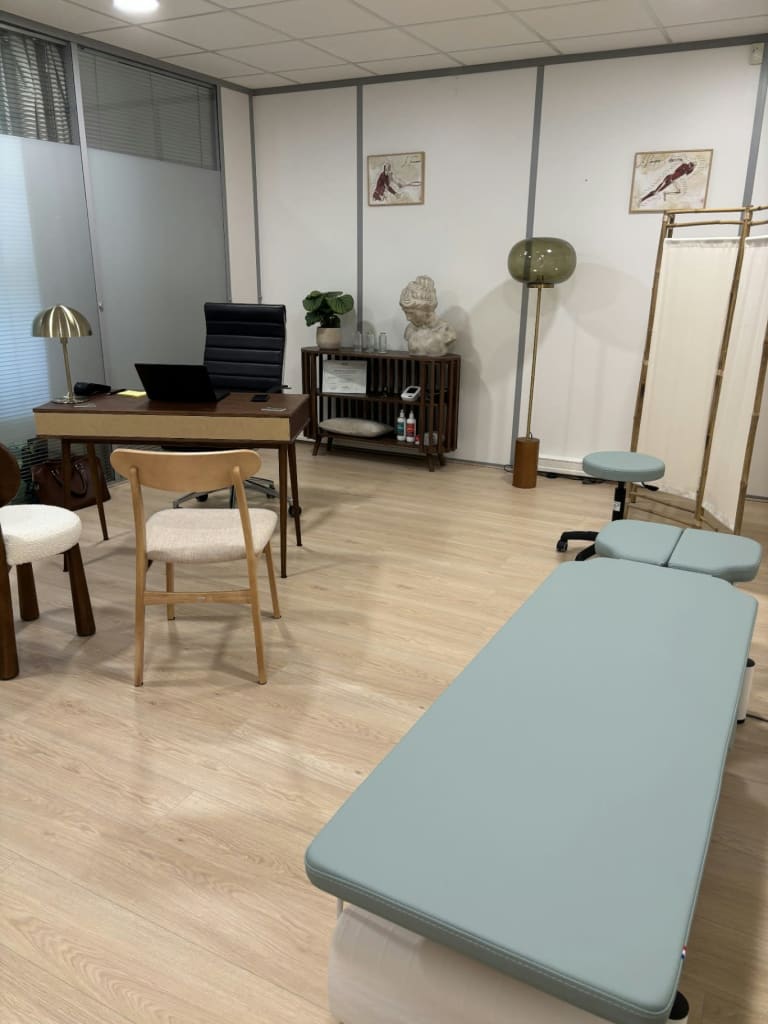 Cabinet d'ostéopathie climatisé et agréable
