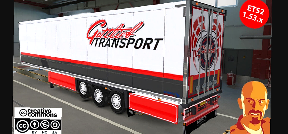 МОД Gottlieb Transport Schmitz Trailer v2.0 ДЛЯ EURO TRUCK SIMULATOR 2