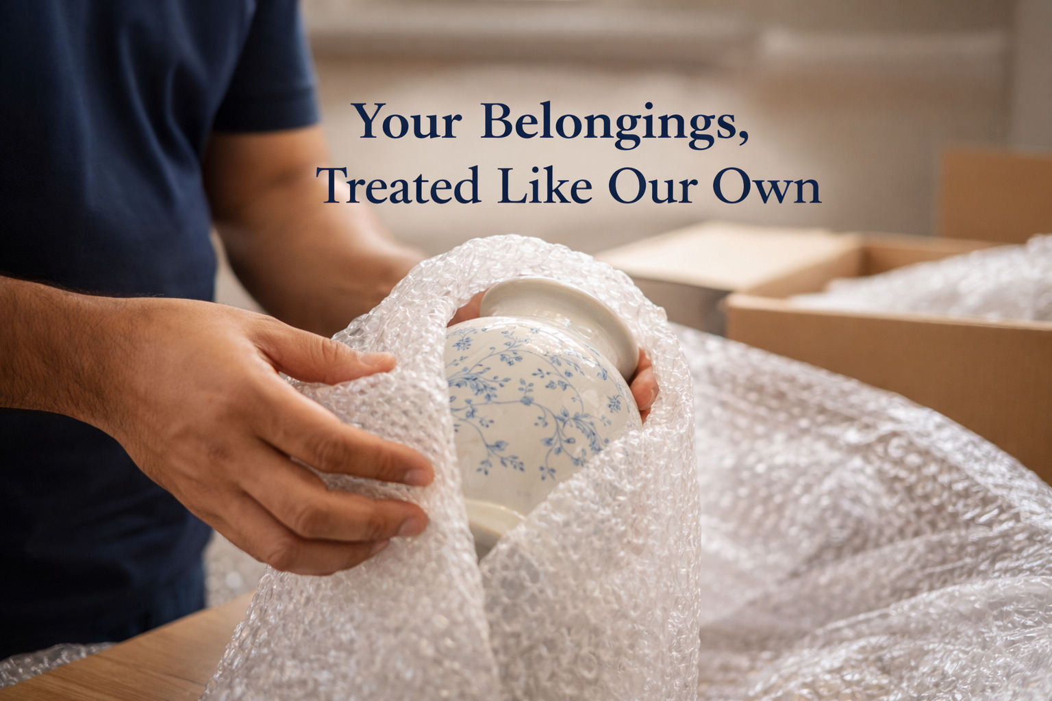 safe packing of household items for relocation