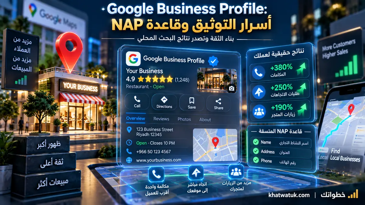 إعداد Google Business Profile وتوثيق النشاط وقاعدة NAP للسيو المحلي - خطواتك