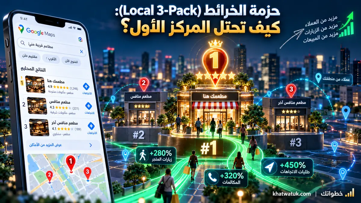 كيف تتصدر حزمة خرائط جوجل Local 3-Pack في السيو المحلي - خطواتك