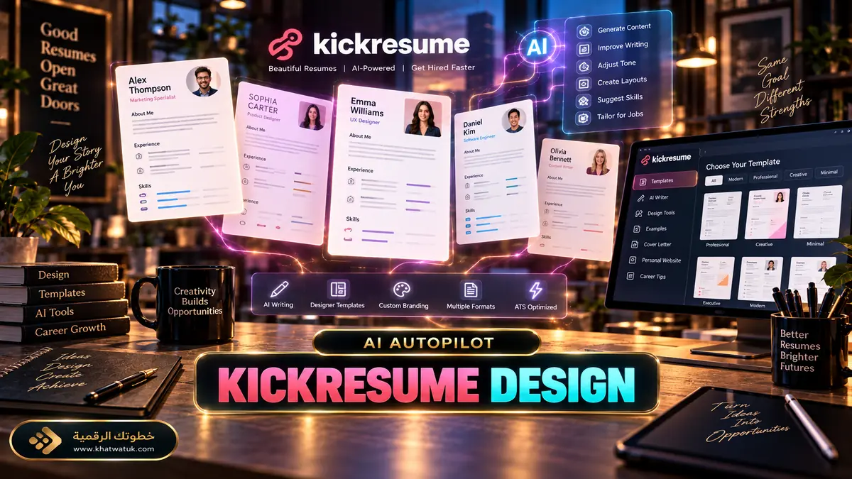 Kickresume Design Studio and GPT-4 AI Autopilot Resume Builder